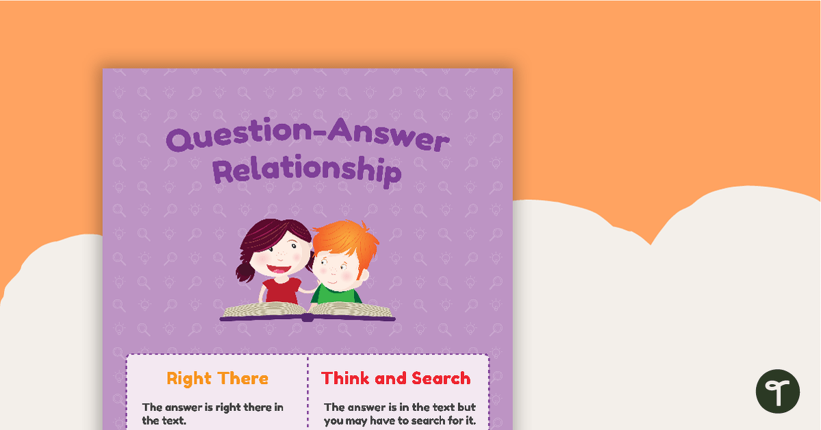 Question-Answer Relationship (QAR) Posters teaching resource