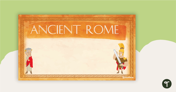 Go to Ancient Rome - PowerPoint Template teaching resource