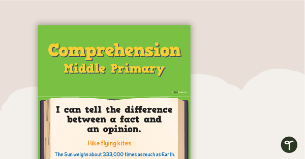 Go to 'I Can' Statements - Comprehension (Middle Primary) teaching resource