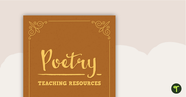 Poetry Resource Folder Cover and Dividers teaching resource