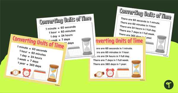Go to Time Conversion Chart - Year 5 Maths teaching resource
