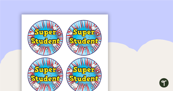 Go to Superheroes - Star Student Badges teaching resource