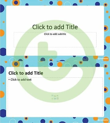 Image of Abstract Circles and Dots - PowerPoint Template