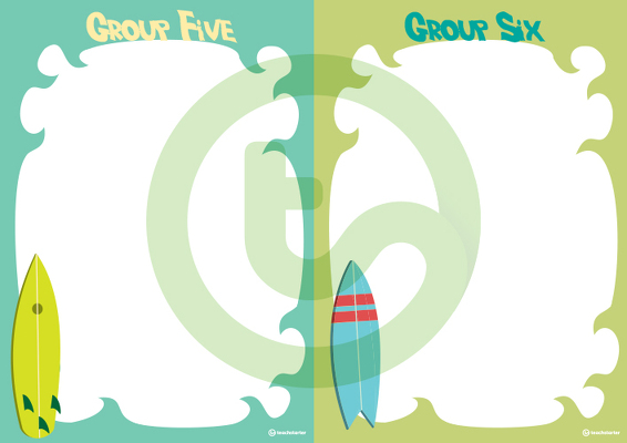 Surf's Up - Grouping Posters teaching resource