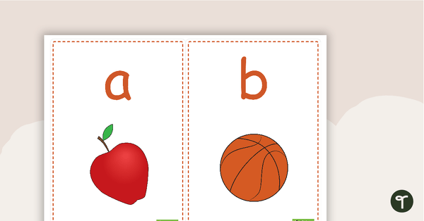 Go to A-Z Picture Flashcards (Lowercase) teaching resource
