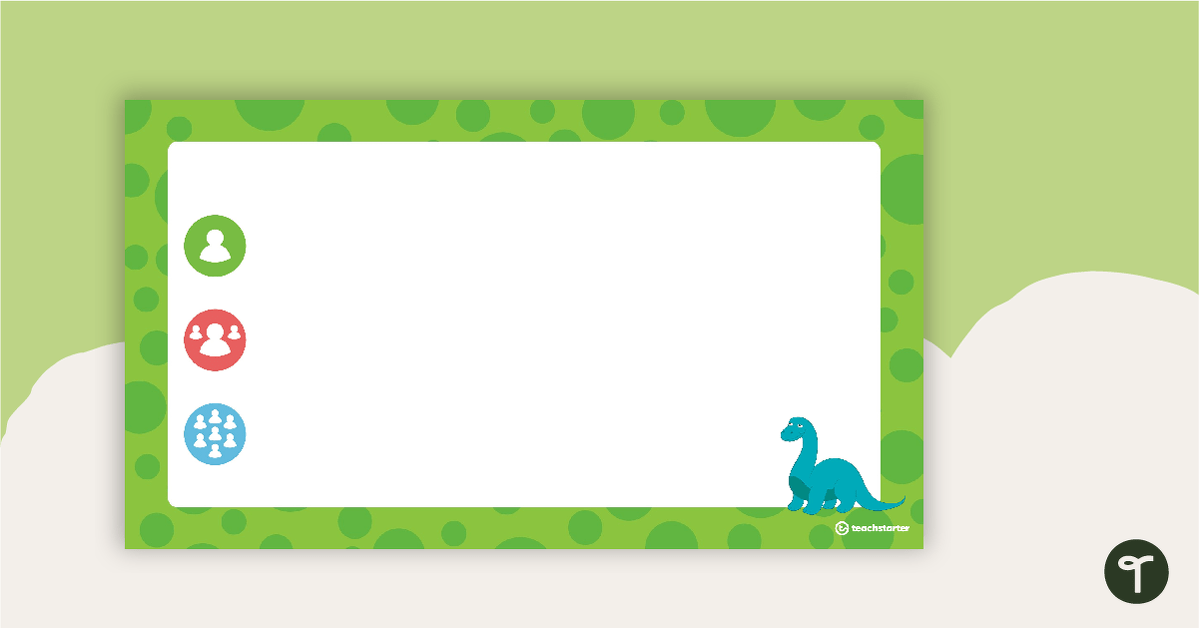Dinosaurs - PowerPoint Template teaching resource