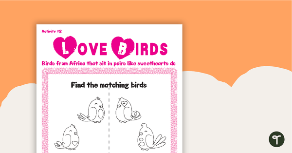 Image of Valentine's Day Love Birds Activity