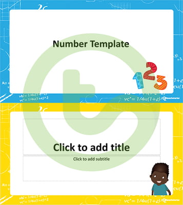 Image of Number – PowerPoint Template