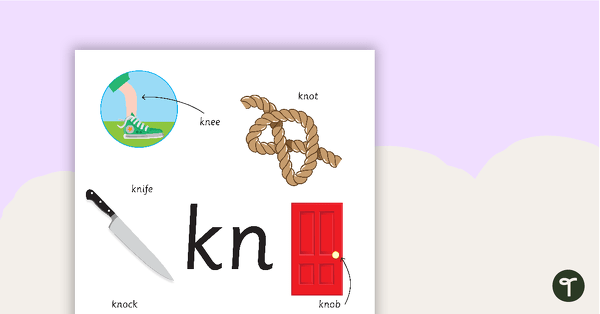 Preview image for Kn Digraph Poster - teaching resource