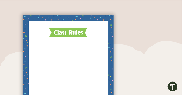 Go to Squiggles Pattern - Class Rules teaching resource