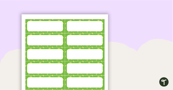 Go to Calculator Pattern - Desk Name Tags teaching resource