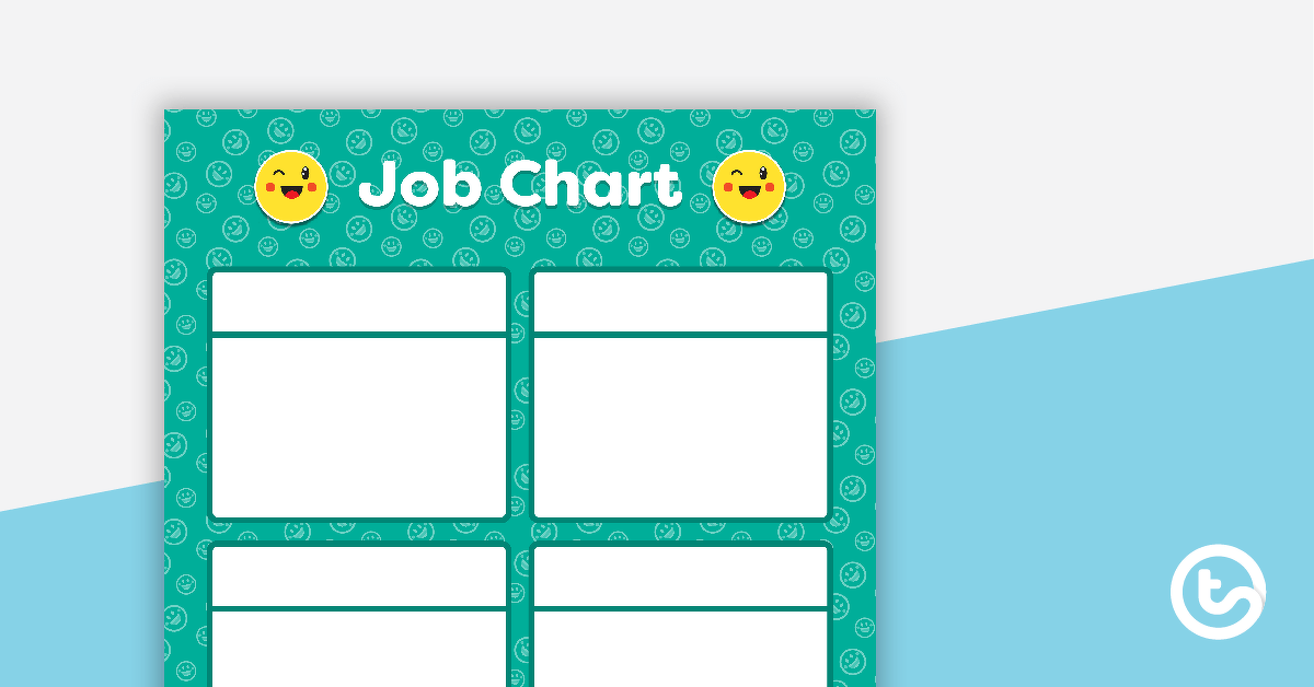Green Emoji - Job Chart teaching resource