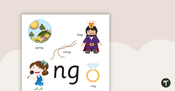 Preview image for Ng Digraph Poster - teaching resource