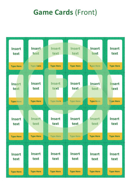 Editable What's My Card? Board Game Template teaching resource