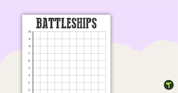 Preview image for Battleships Grid Template - teaching resource