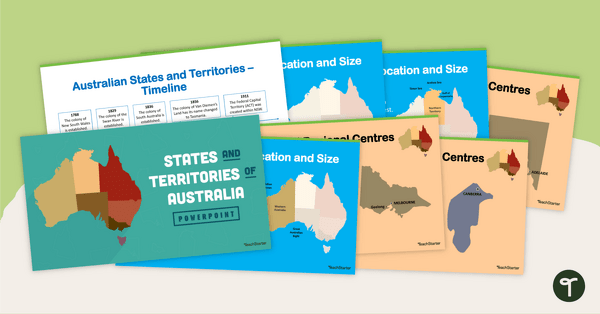 Preview image for States and Territories of Australia PowerPoint - teaching resource