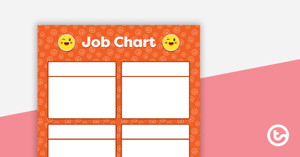 Go to Orange Emoji - Job Chart teaching resource