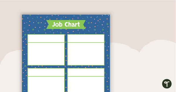 Squiggles Pattern - Job Chart teaching resource