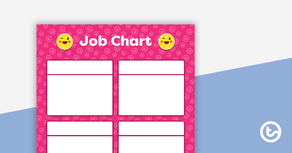 Go to Pink Emoji - Job Chart teaching resource