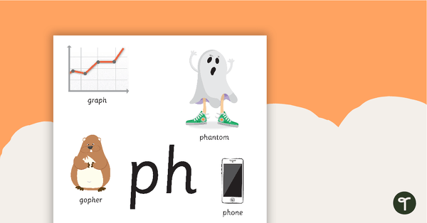 Preview image for Ph Digraph Poster - teaching resource
