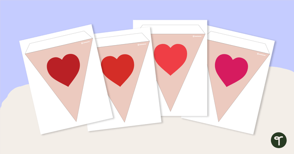 Go to Decorative Bunting - Love Hearts teaching resource