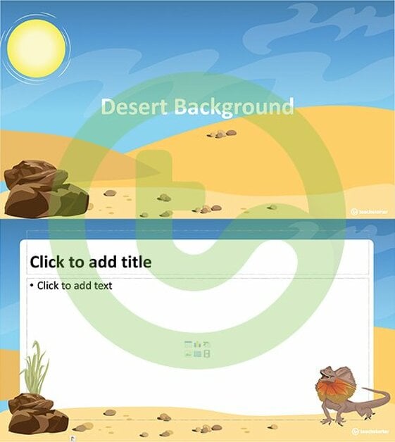 Desert – PowerPoint Template teaching resource