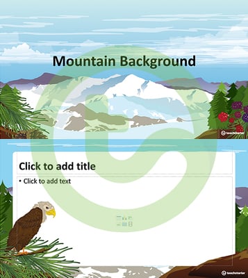 Mountain – PowerPoint Template teaching resource