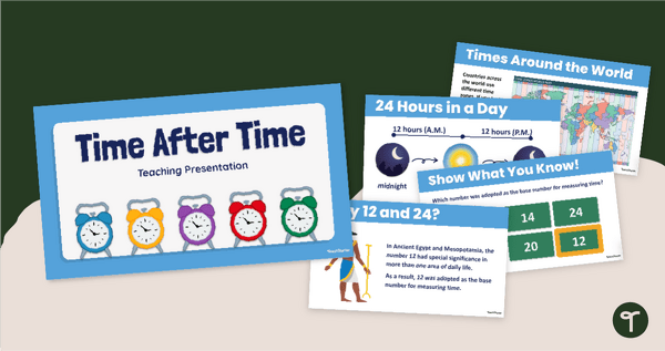 Preview image for Time After Time Mathematics PowerPoint - teaching resource
