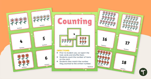 Go to Kindergarten Counting 1-20 Matching Game teaching resource