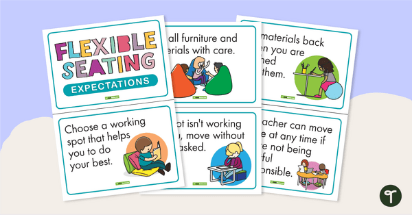 Flexible Seating Expectation Mini-Posters teaching resource