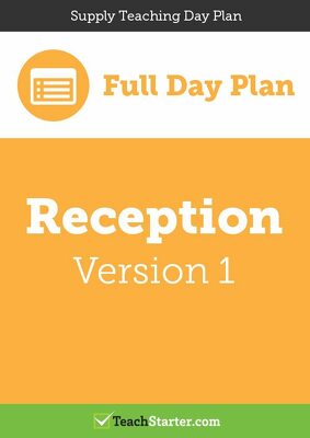 Go to Supply Teaching Day Plan - Reception (Version 1) lesson plan