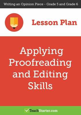 Go to Applying Proofreading and Editing Skills lesson plan