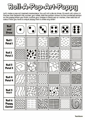 Poppy Craft - Anzac Day Art Template teaching resource