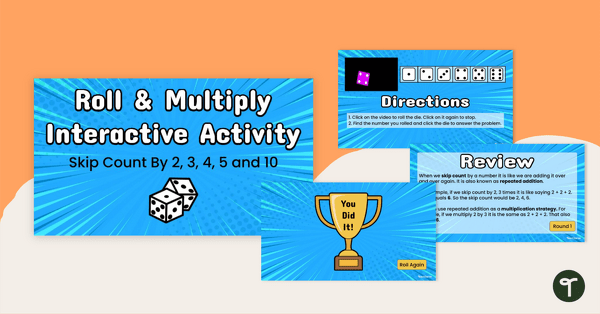 Roll and Multiply Interactive Activity teaching resource