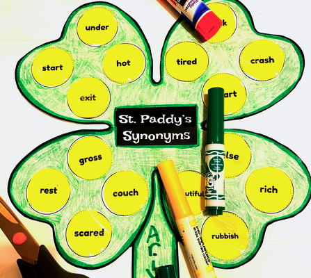 St. Paddy's Synonyms - St. Patrick's Day Craft teaching resource