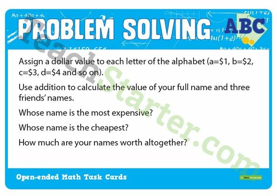 Open-Ended Math Word Problems - 5th Grade/6th Grade teaching-resource