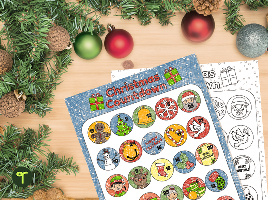 Christmas Calendar - Advent Coloring Pages teaching resource
