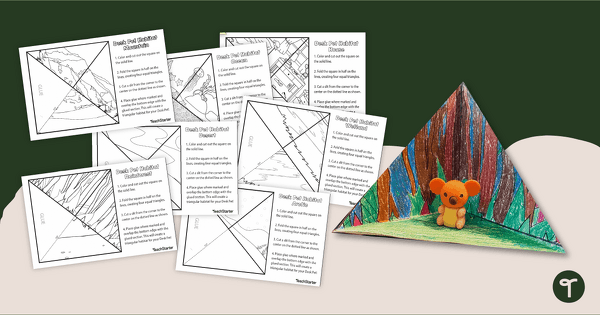 Desk Pet Habitat Templates teaching resource