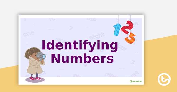 Identifying Numbers Teaching Slides teaching resource