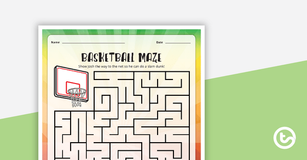 Sport Maze Worksheets teaching resource