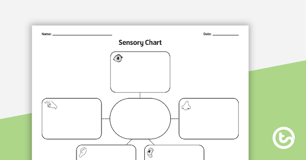 Sensory Chart Graphic Organizer teaching resource
