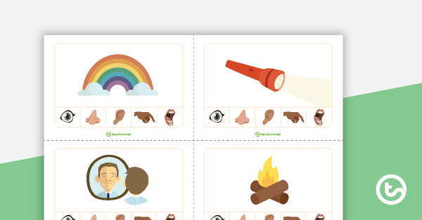 Sorting Senses Card Game teaching resource