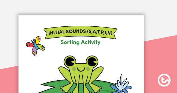 Initial Sound Sorting Activity (s, a, t, p, i, and n) teaching resource