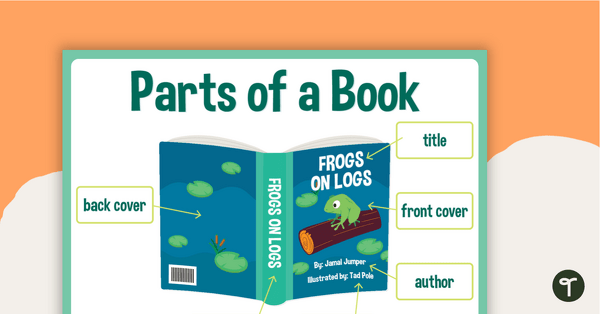 Parts of a Book Poster teaching resource