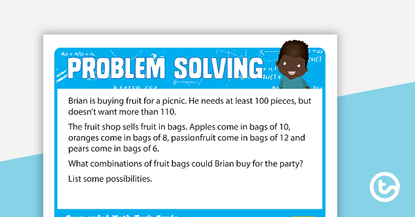 Open-Ended Math Word Problems - 5th Grade/6th Grade teaching-resource