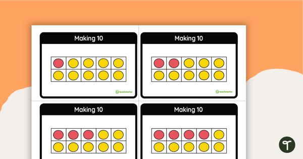 Tens Frame - Addition and Subtraction Match-Up Activity teaching resource