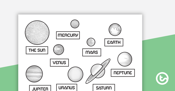 The Solar System – Cut and Paste Activity teaching resource