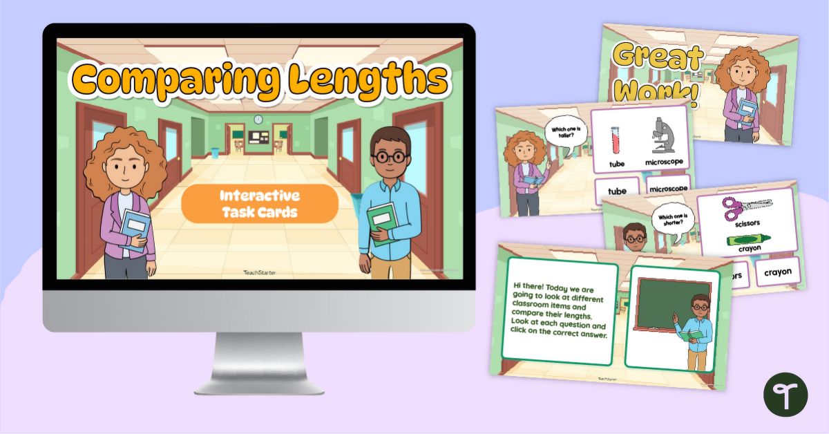 Comparing Lengths – Measurement Game teaching-resource